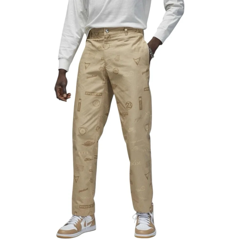 Nike‎ Air Jordan Men's Flight Heritage Woven Khaki Pants Size 30 - Orig $215